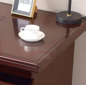 Office Desk : 1400MM Mahogany Staff Work Desk