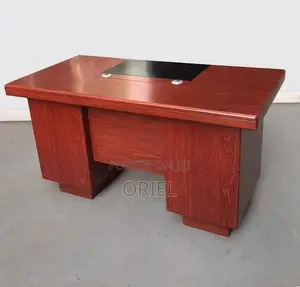 Office Desk : 1400MM Mahogany Staff Work Desk