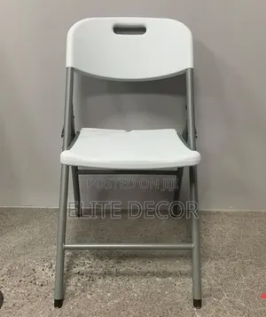 White Folding Plastic Chair – Strong Metal Frame | Portable Event