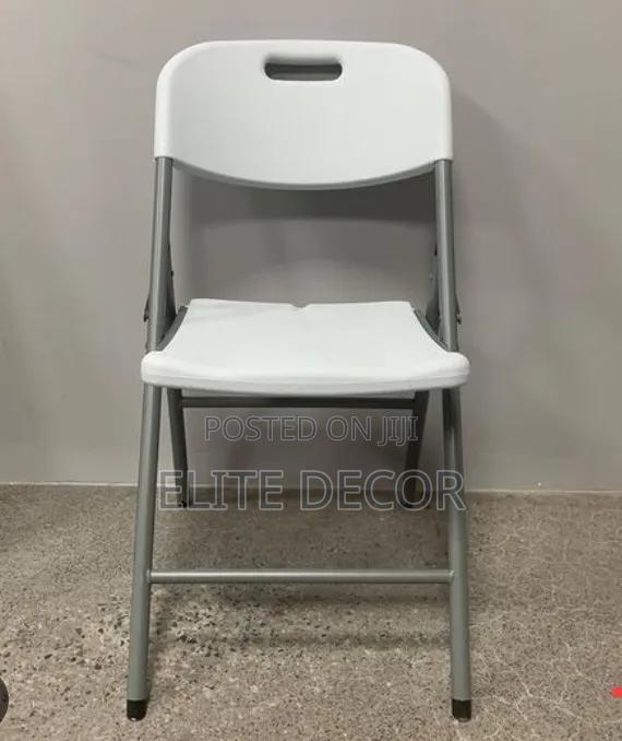 White Folding Plastic Chair – Strong Metal Frame | Portable Event