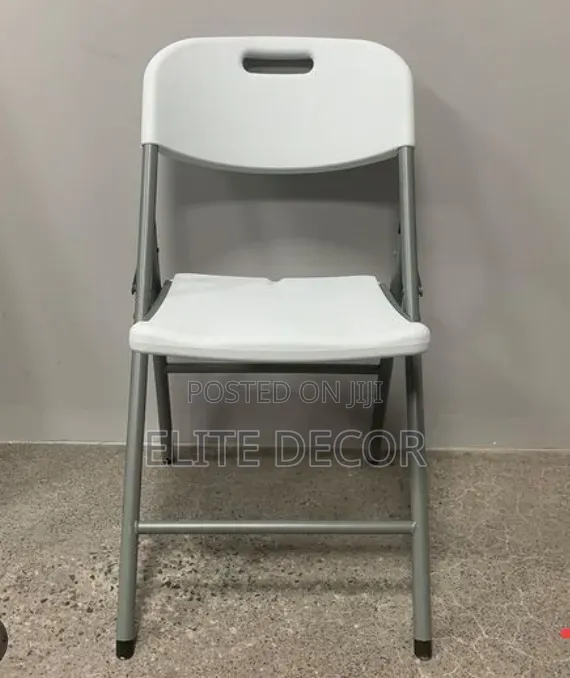 White Folding Plastic Chair – Strong Metal Frame | Portable Event
