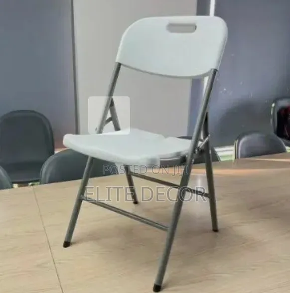 White Folding Plastic Chair – Strong Metal Frame | Portable Event