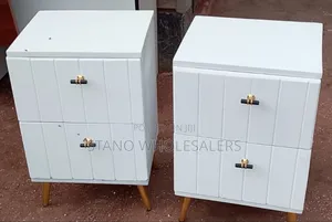 Executive White Bed Side Drawer