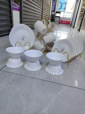 24-Piece Dinner Set | Plates Bowls Cups Side Plates