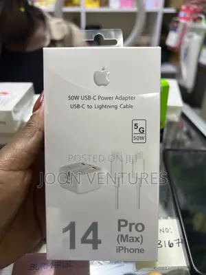 Apple iPhone 50w Super Fast Charger With USB C to Lightning Cable