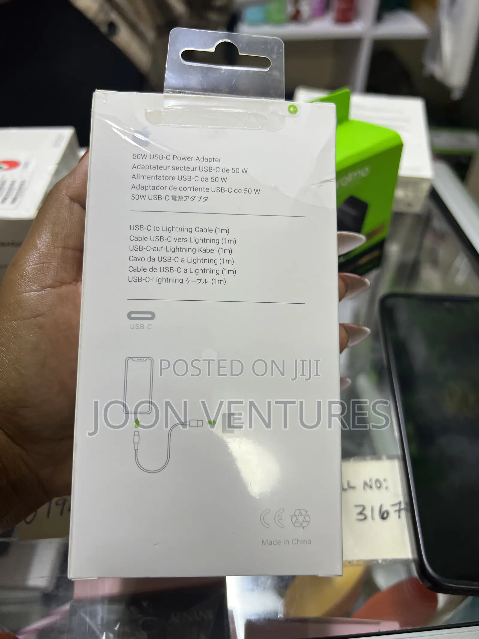Apple iPhone 50w Super Fast Charger With USB C to Lightning Cable