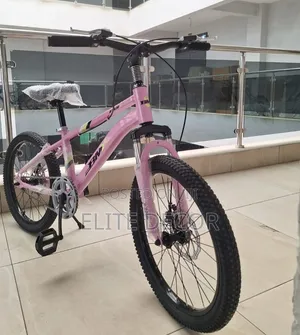 Pink 20-Inch BMX Mountain Bike for Kids