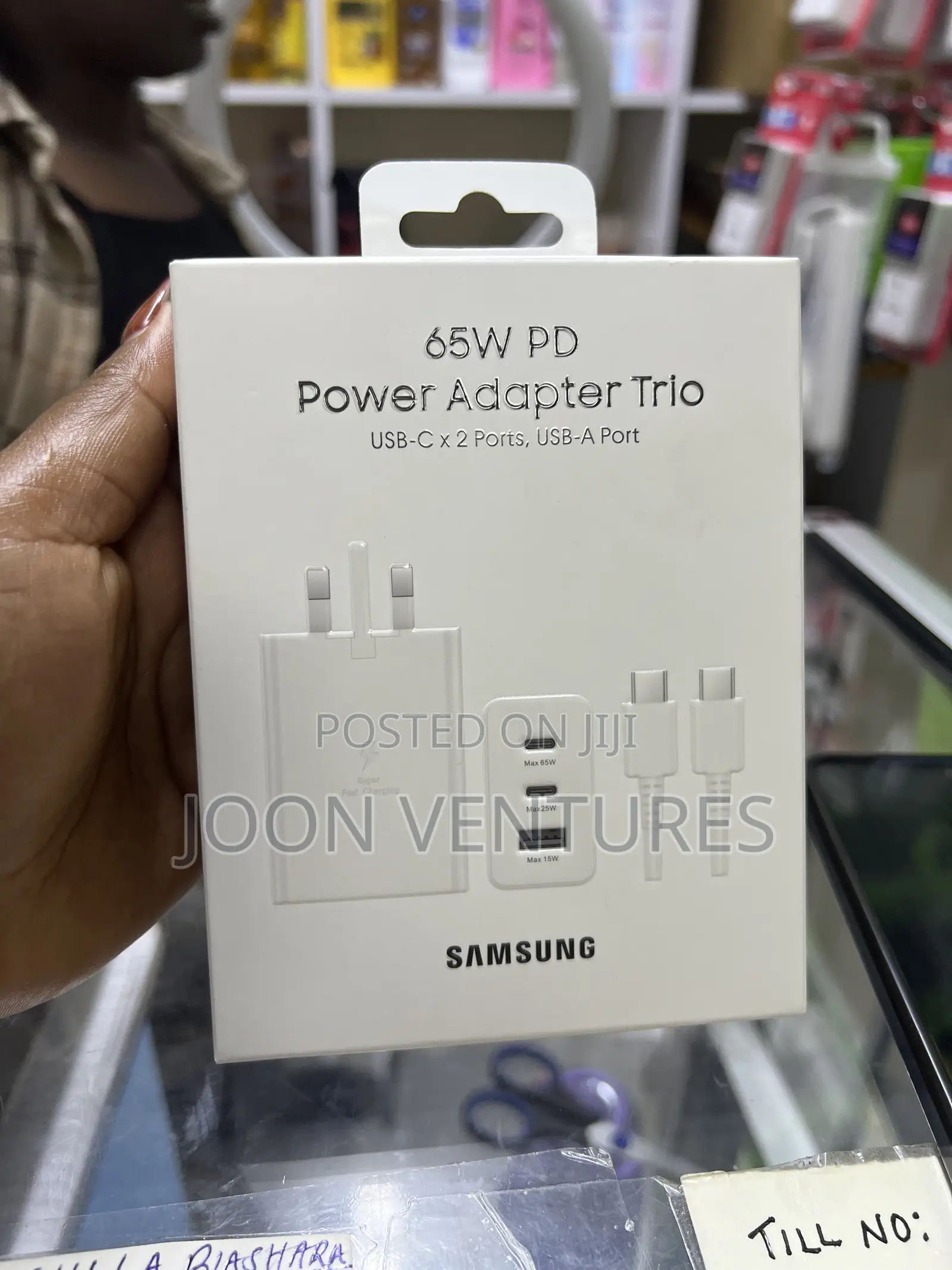 Samsung 65w PD Trio Charging Adapter With Type C-toC Charging Cable