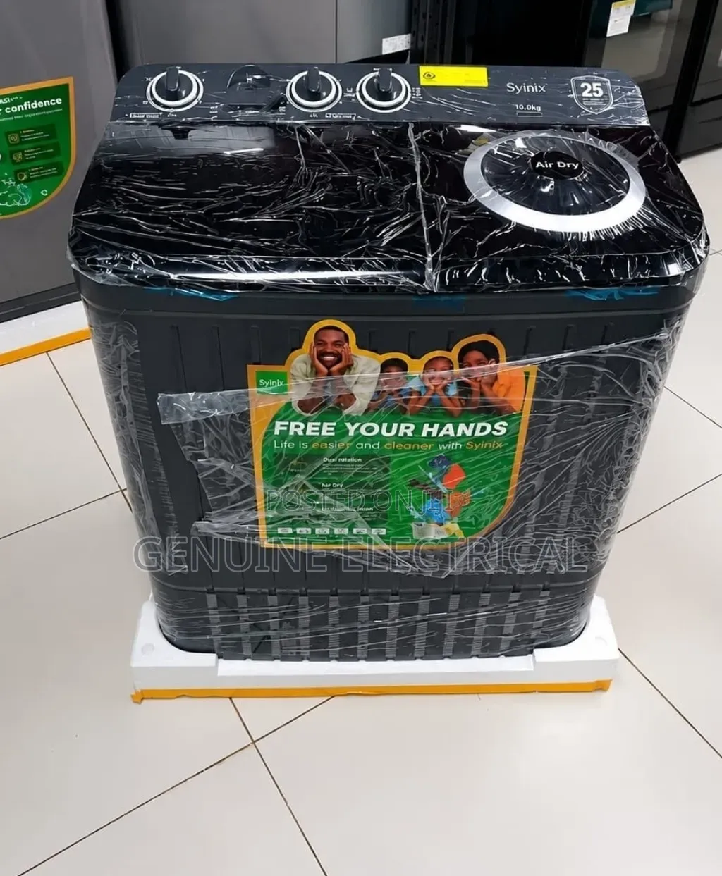 Brand New 10kg Syinix Twin Tub Semi Automatic Washing Machine S10