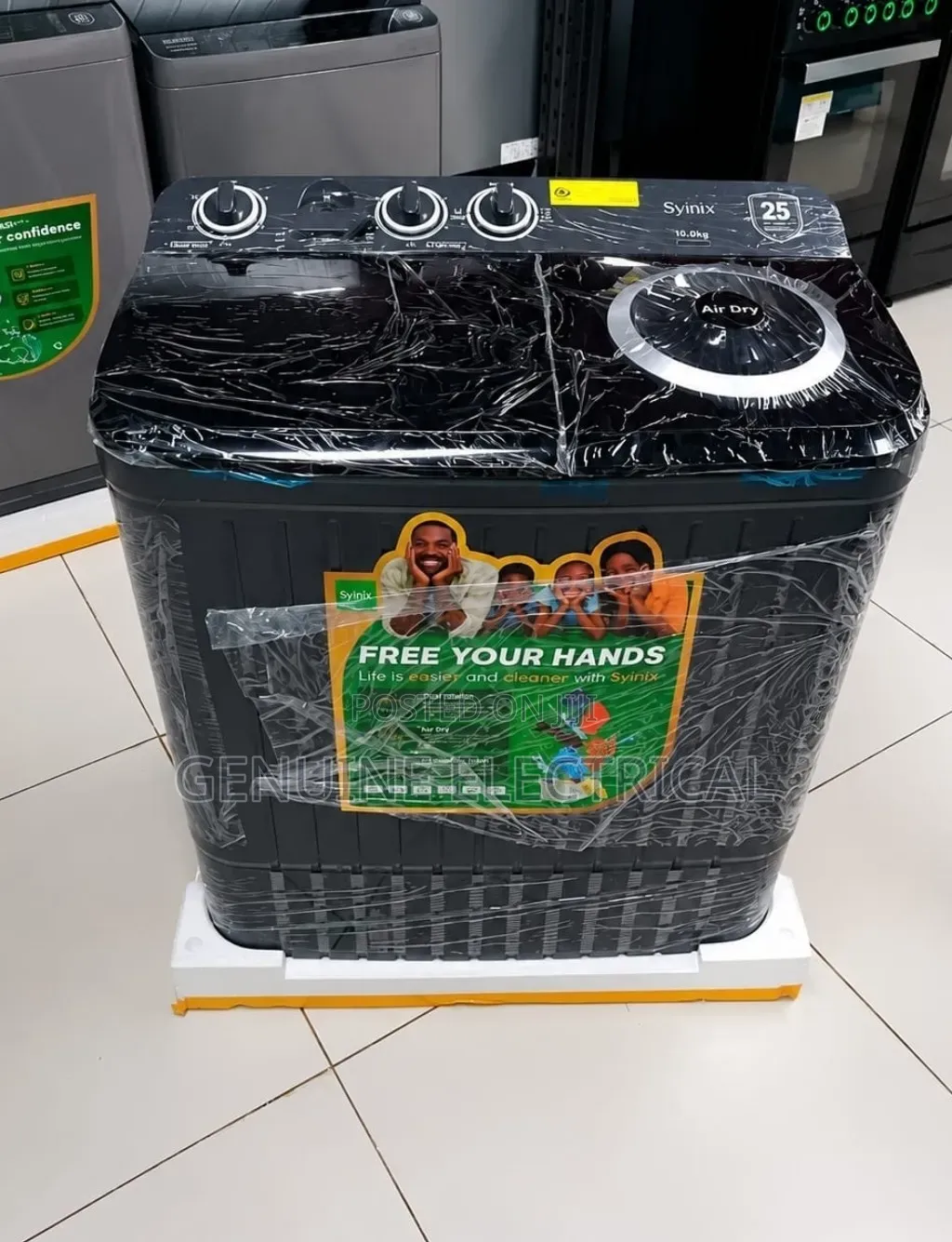 Brand New 10kg Syinix Twin Tub Semi Automatic Washing Machine S10