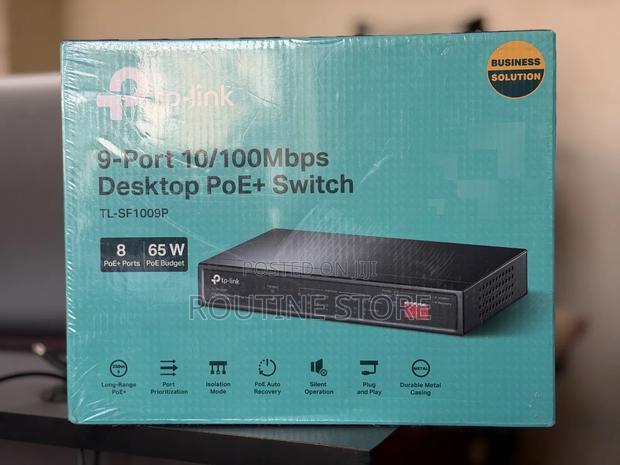 Tplink 9port Poe Desktop Switch TL-SF1009P