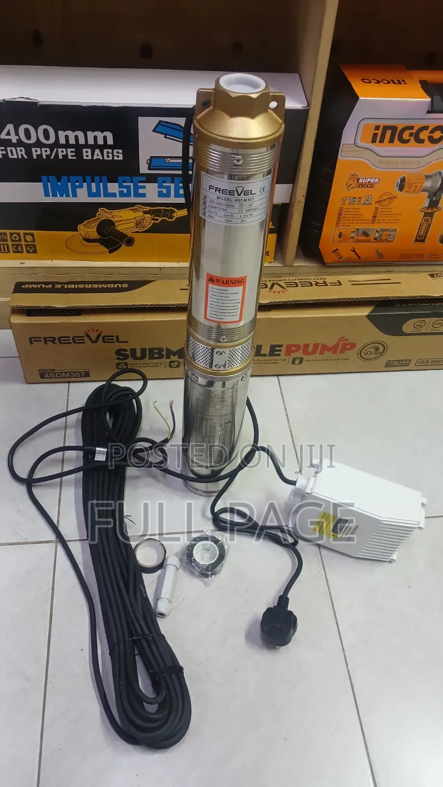 Freevel 0.5hp Submersible Water Pump