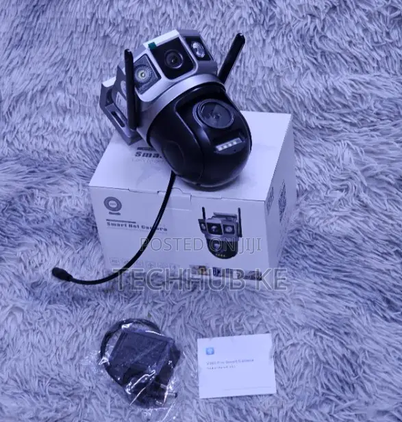 4G SIM Card Dual Lens PTZ Camera With Night Vision Motion Detection
