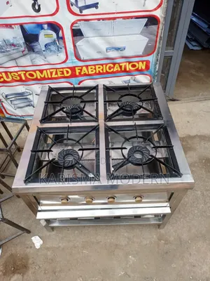 Commercial 4-Burner Gas Stove