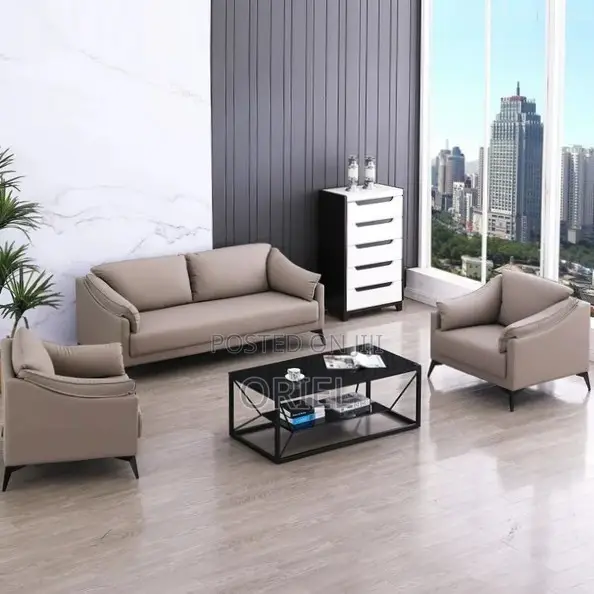 Office Sofa : 5-Seater Office Reception Lounge Sofa