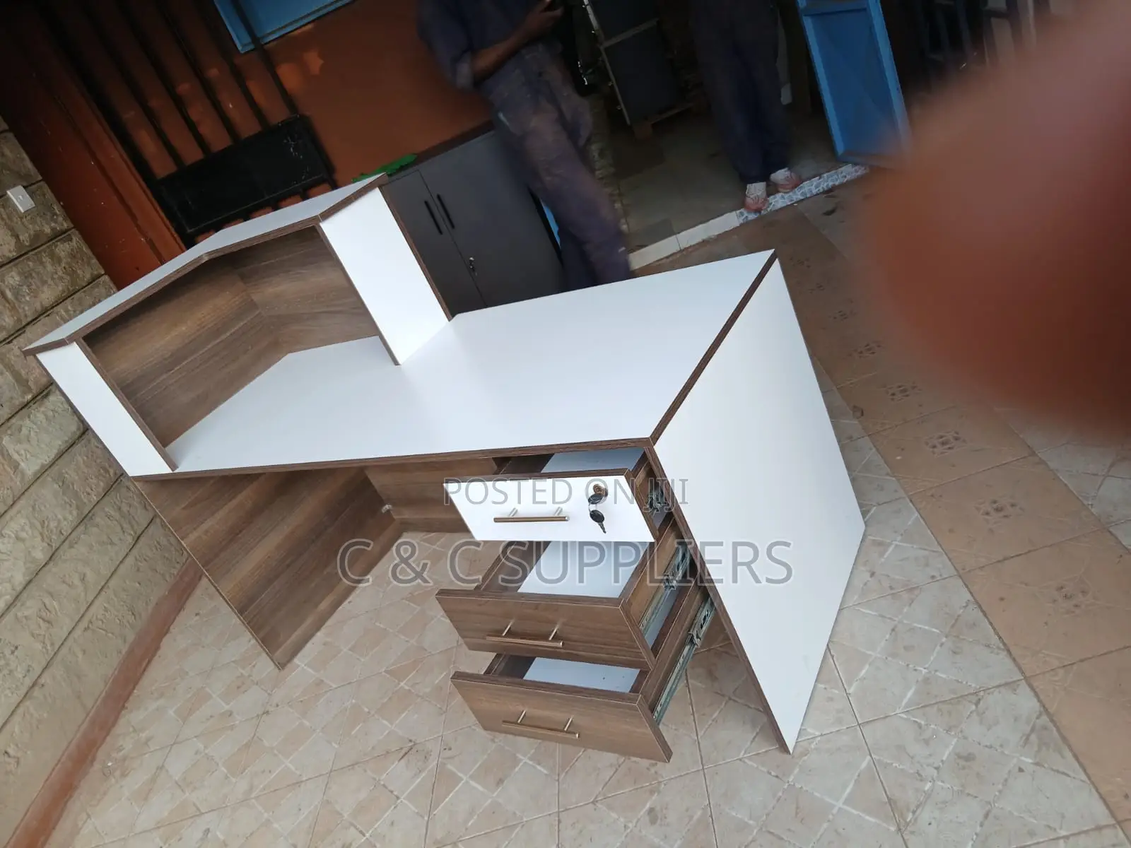 Custom Front Office Reception Desk-1200mm