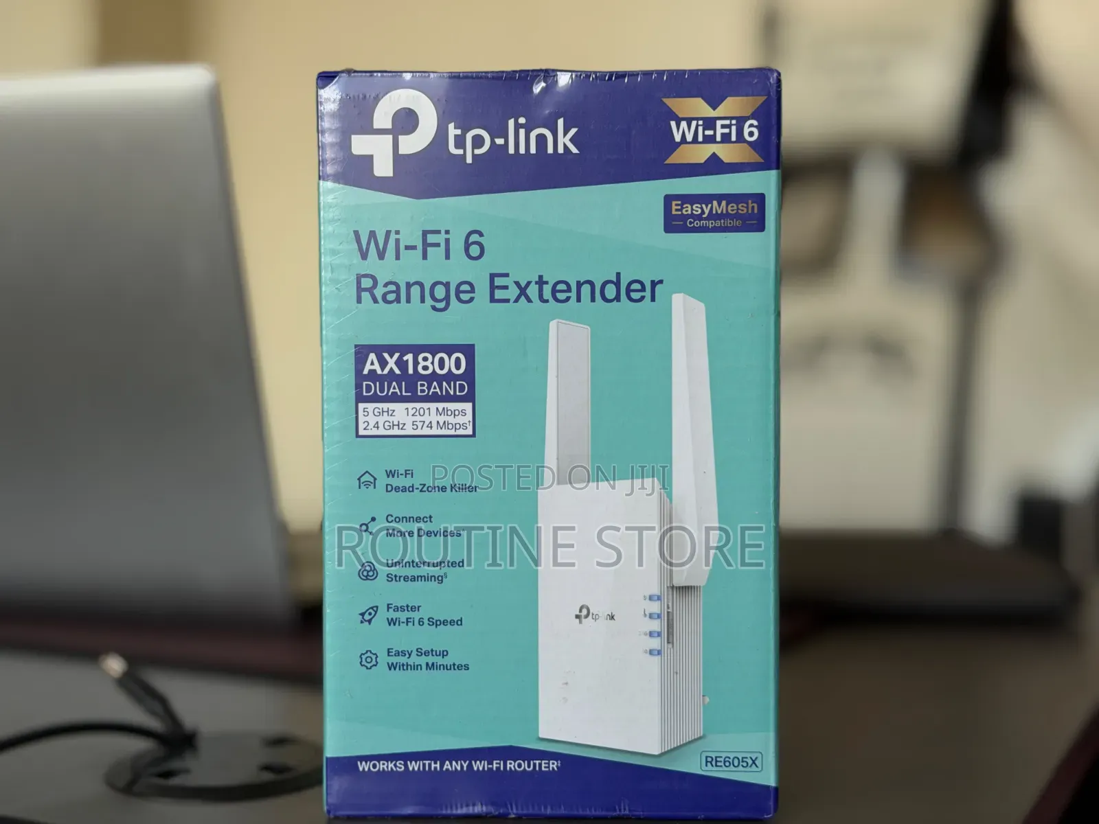Tplink Wifi 6 Range Extender AX1800 Dual Band RE605X