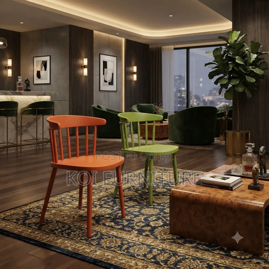 Dining Chairs; Armless Home Plastic Outdoor Dining Chairs