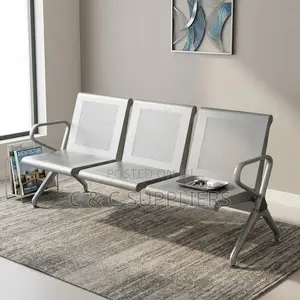3-Seater Non Padded Bench With Armrest