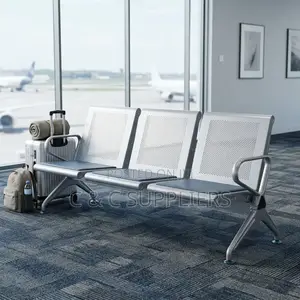 3-Seater Non Padded Bench With Armrest