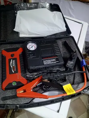 Portable Lithium Car Battery Booster With Tire Inflator