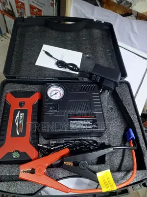 Car Jump Starter Air Pump Combo for Emergency Roadside Use