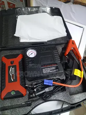 Heavy Duty Portable Jump Starter With Built-in Air Pump