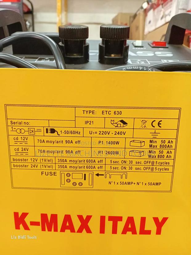 K-Max Italy 630ah Mobile Battery Charger - thumbnail 3