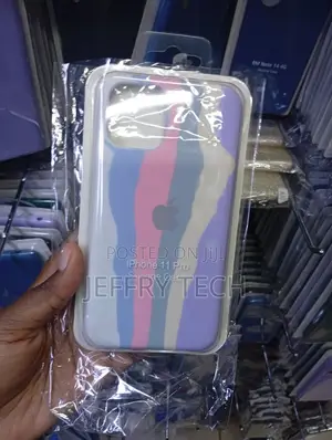 Pastel-Colored Vertical Silicone Case for the Apple iPhone 11 Pro