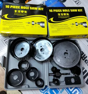 Carbonated Sharp Hole Saw Set 16 PCS Different Sizes Best for Gypsum