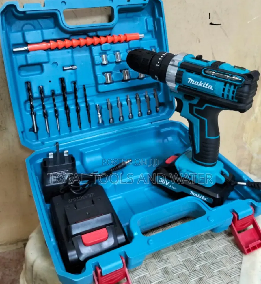 Makita Cordless Drill 36 v 2 Battery and Charger Best for Gypsum Work
