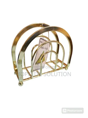 Heavy Duty Serviette Napkin Holder Gold