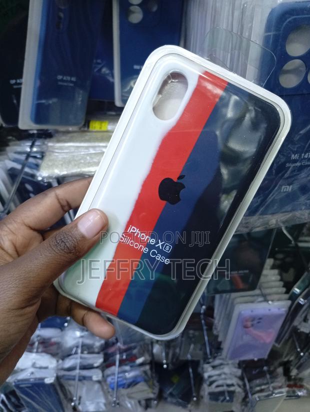 Vertical Stripe Silicone Case Custom-Tailored for the Apple iPhone XS - thumbnail 2