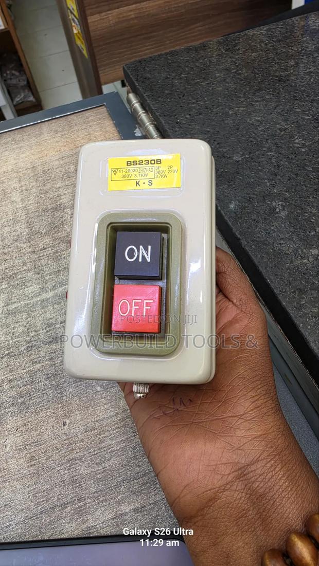 BS230B 3-Phase Self-Locking ON/OFF Power Push-Button Switch 380v/220v - main view