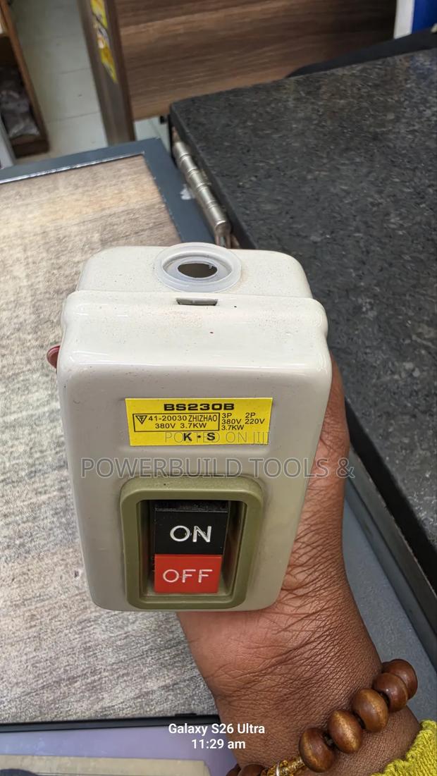 BS230B 3-Phase Self-Locking ON/OFF Power Push-Button Switch 380v/220v - thumbnail 4