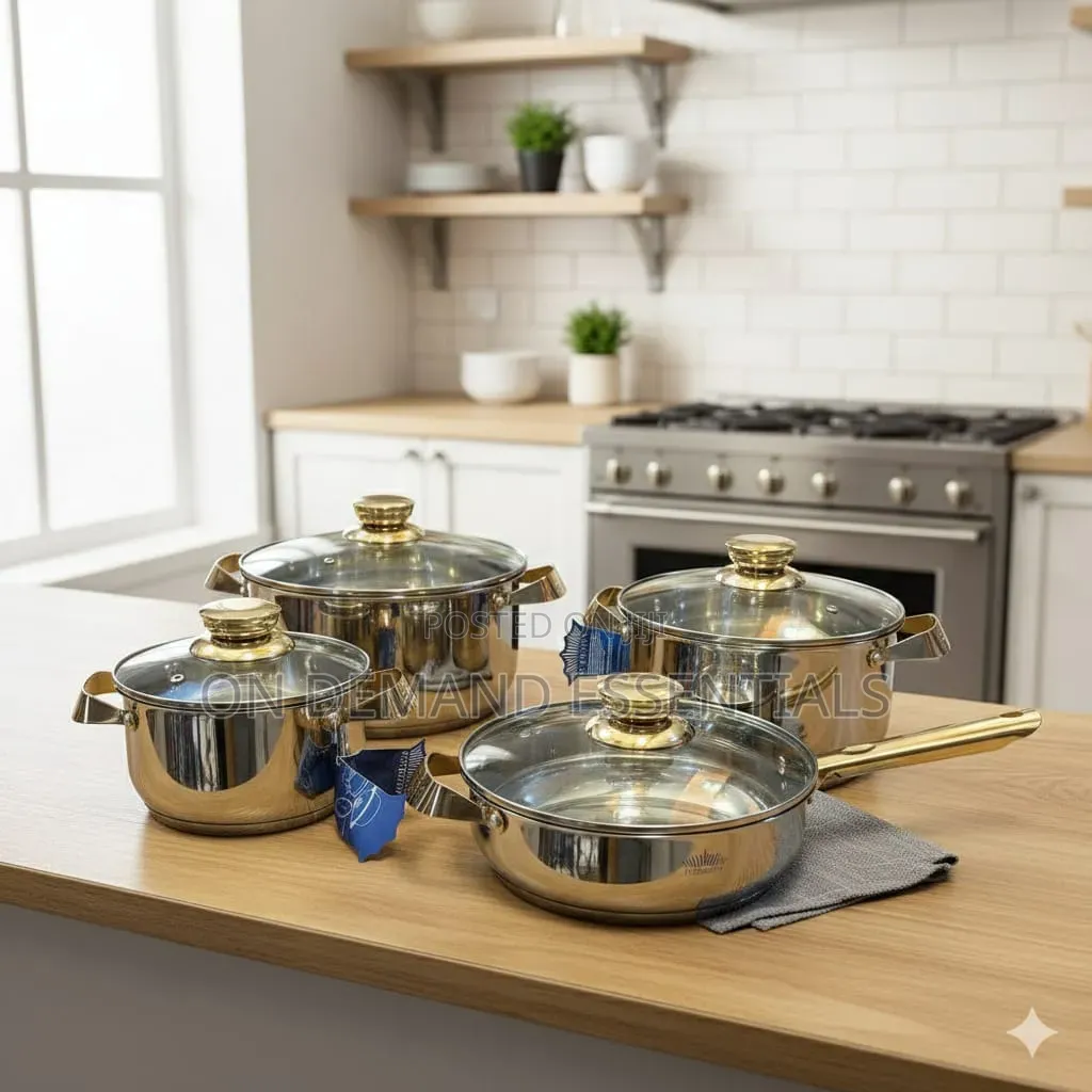 8pc Peterhof Stainless Steel Cookware