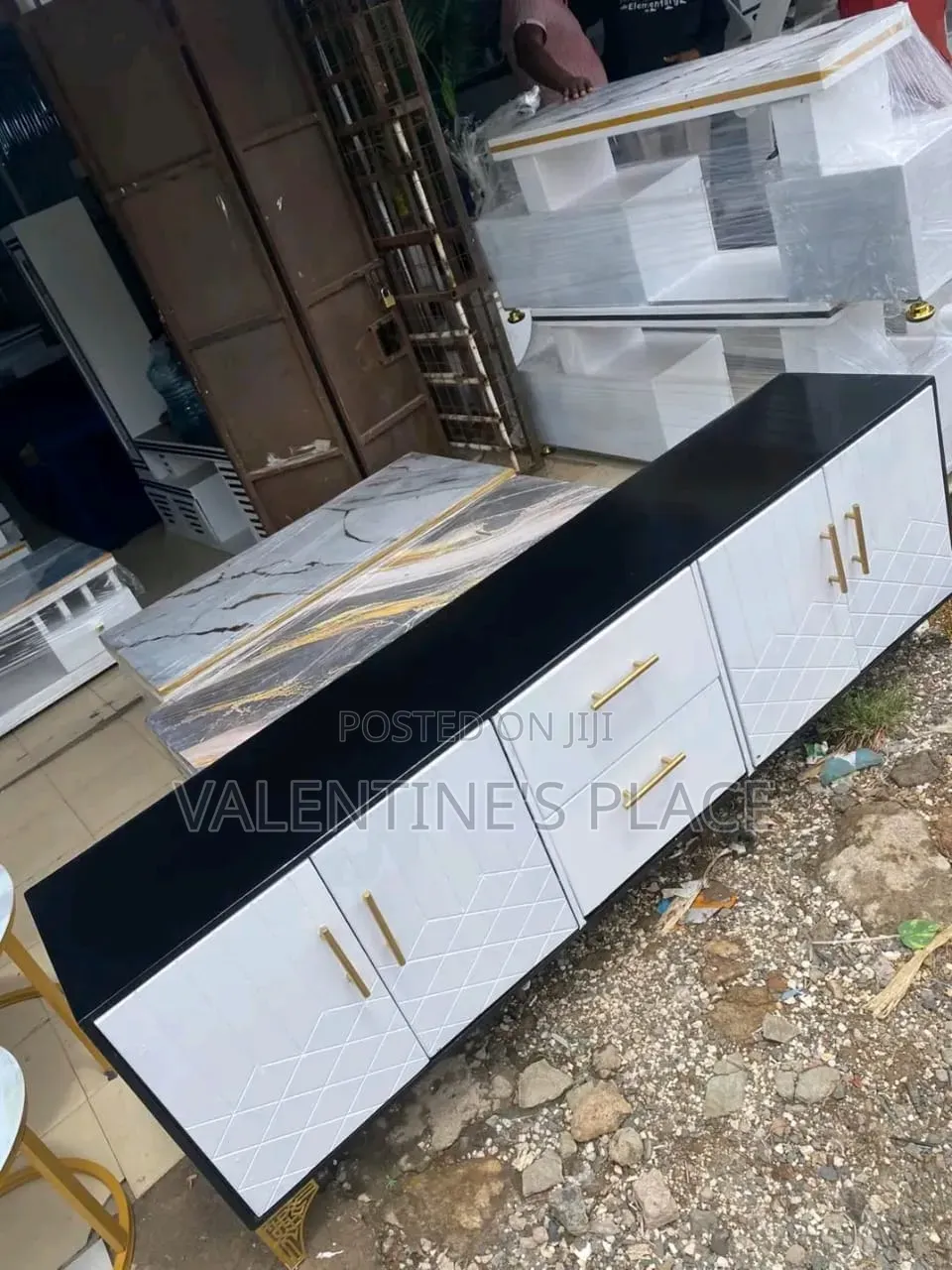 Luxury 6FT TV Stand – Strong, Stylish Ready to Use