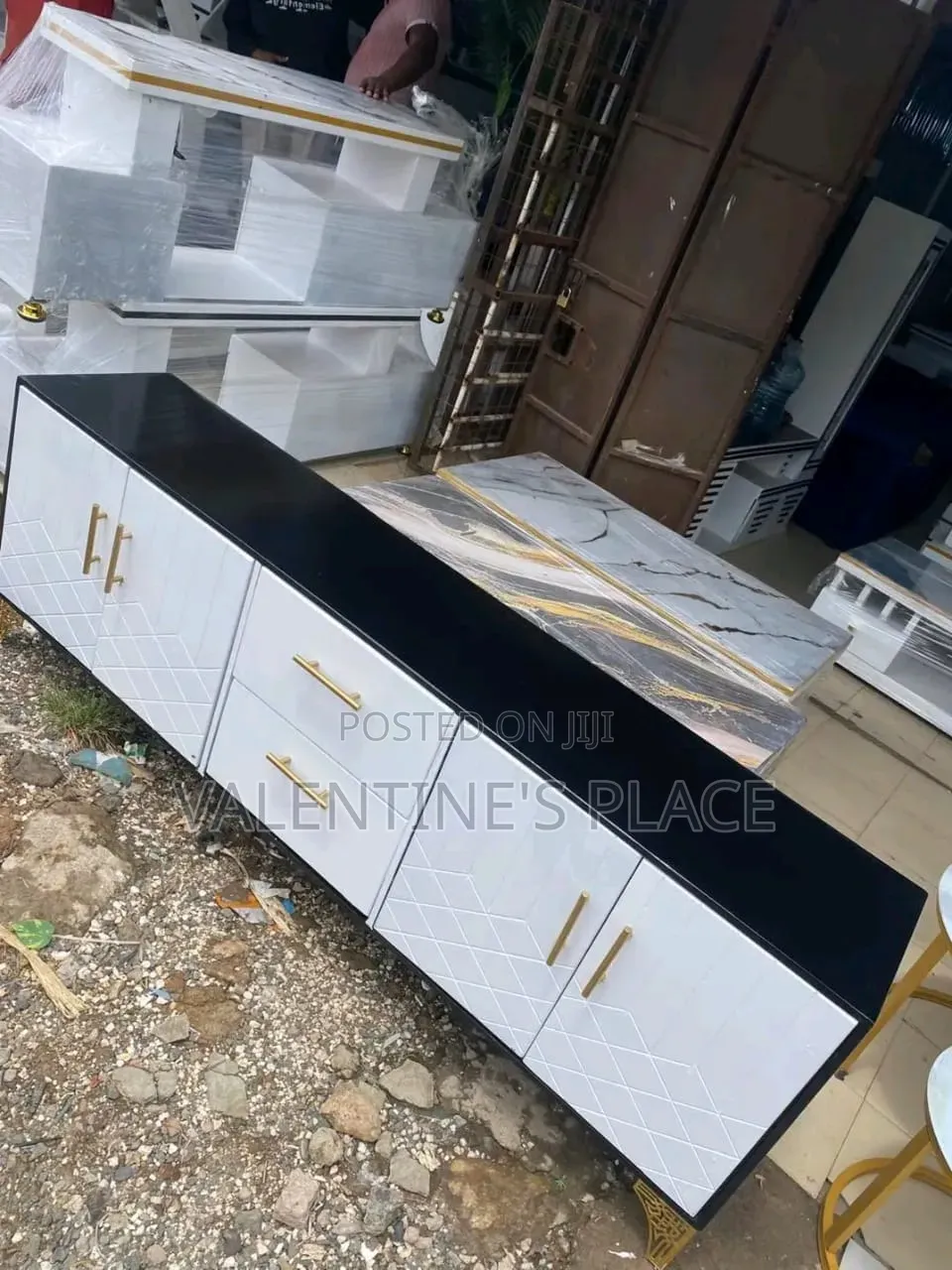 Luxury 6FT TV Stand – Strong, Stylish Ready to Use