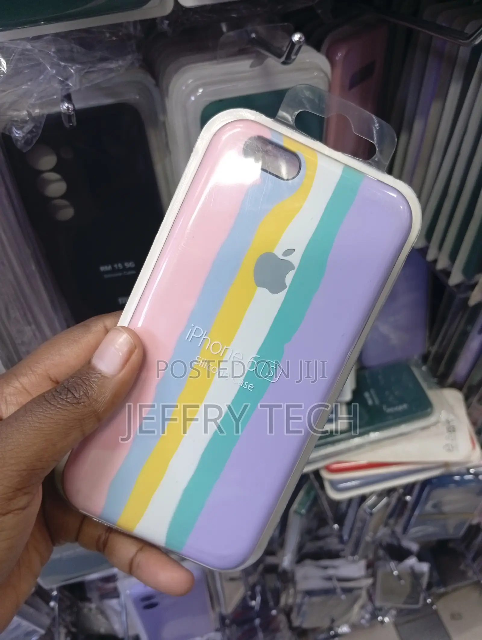 Pastel Striped Silicone Phone Case Designed for the Apple iPhone 6s