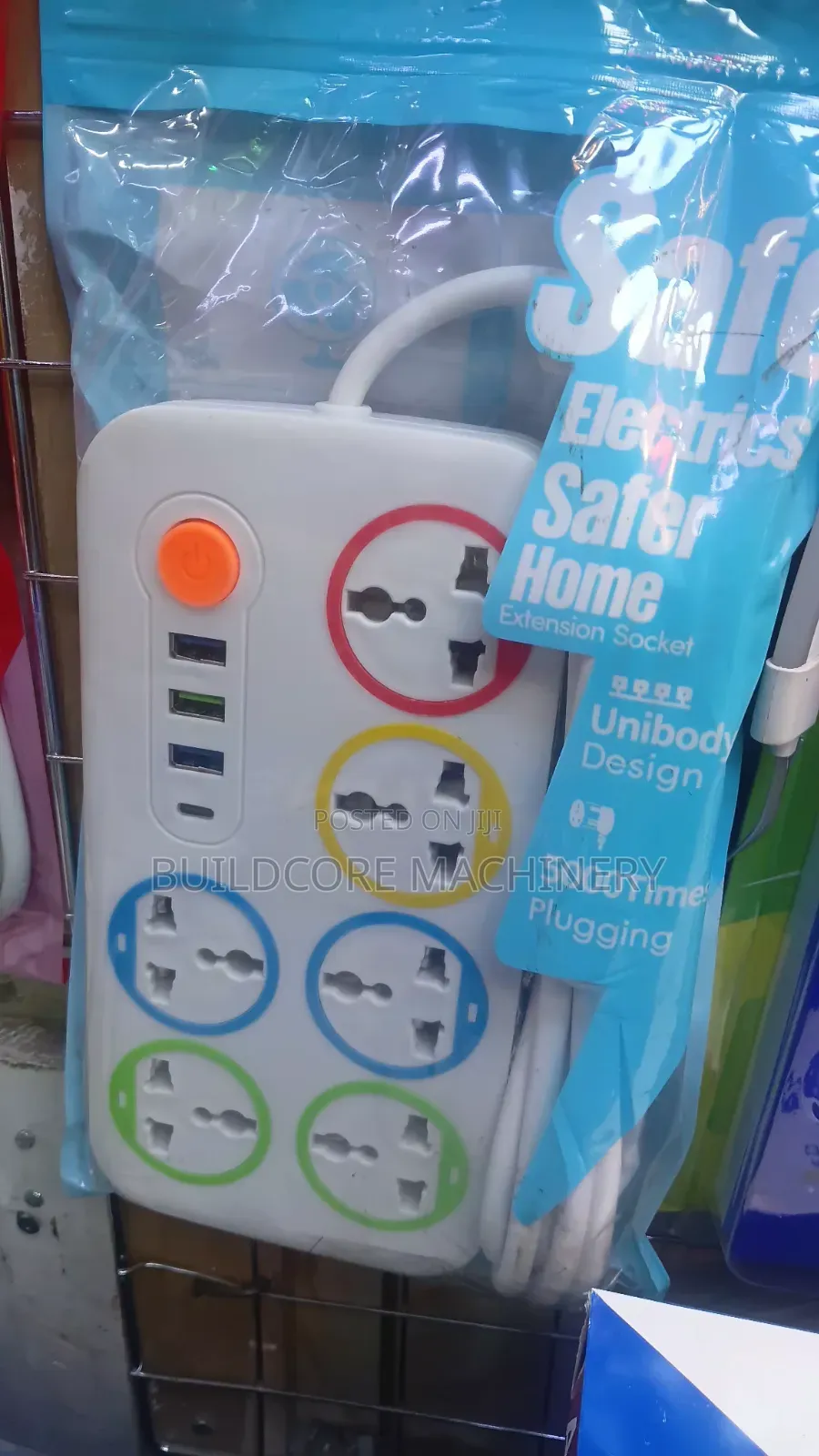 Safer Homes 6way With USB and Type C Ports Power Extension
