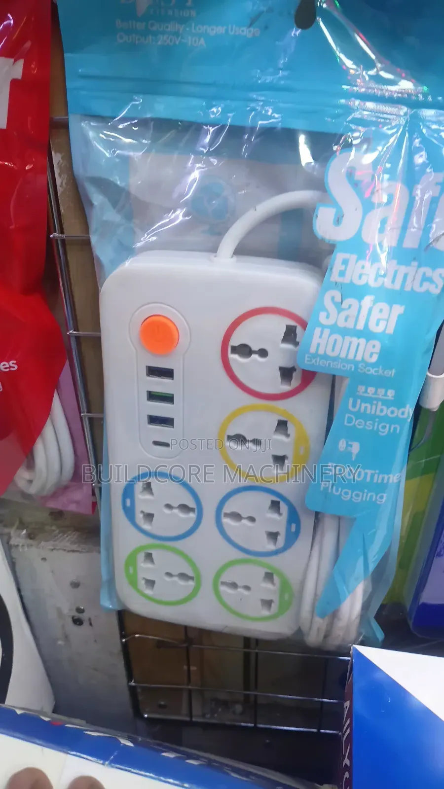 6way Safer Homes Extension With USB and Type C Port