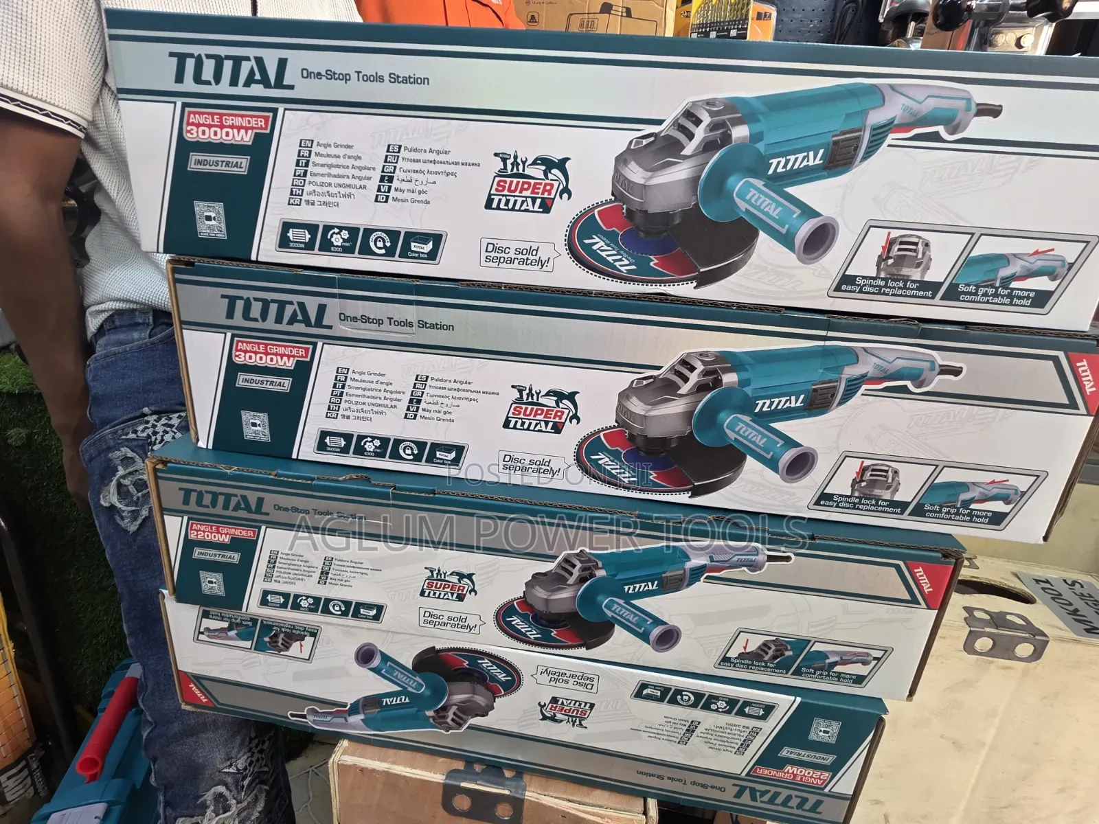 Total Angle Grinder 3000W 9 Inches