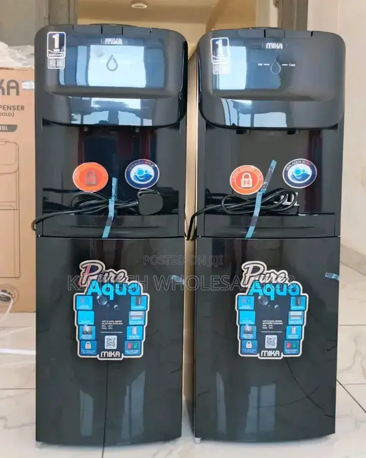 Black Mika Free Standing Hot and Cold Water Dispenser