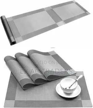 6Pcs PVC Table Mats + Table Runner Set