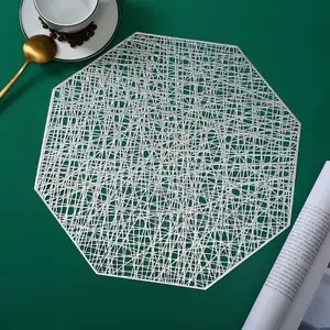 Gold Silver Non-Woven Table Mats_6 PCS Gale