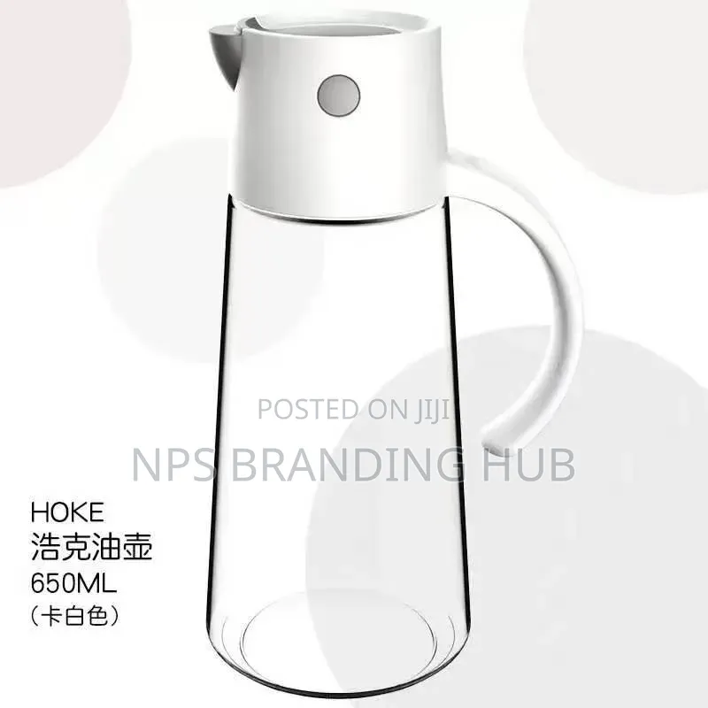Glass Non Spill Oil Jar 650ml Nm