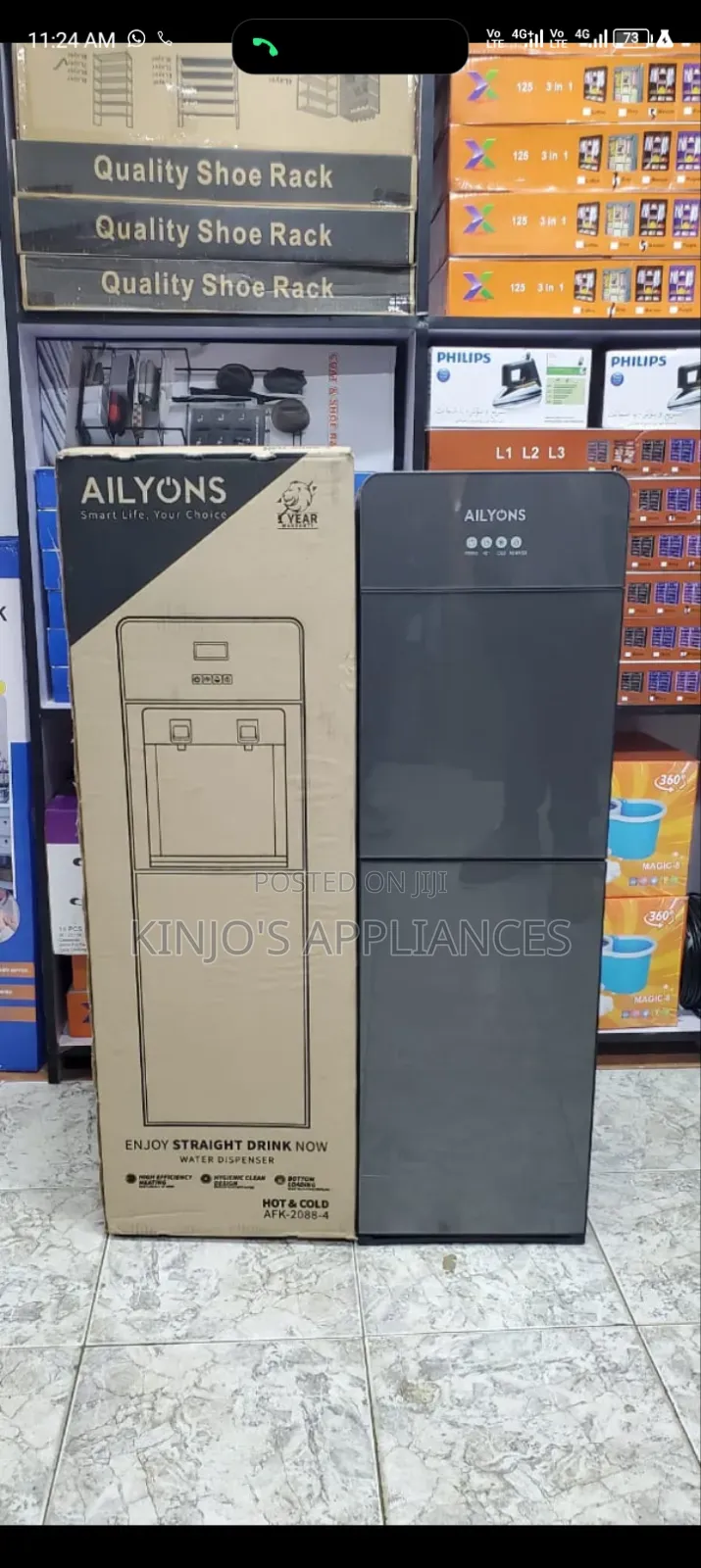 Ailyons Hot and Cold Bottom Load Water Dispenser