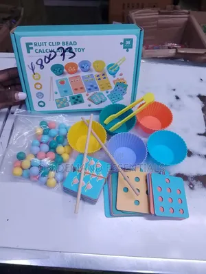 Fruit Clip and Bead Calculation Toy