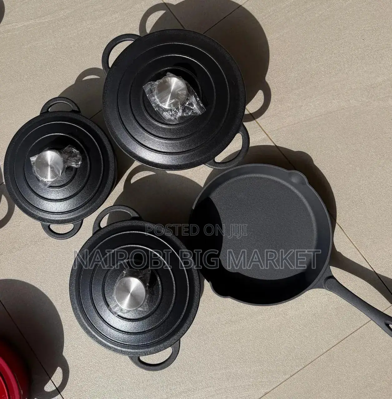 7pcs Enamelcast Iron Cookware
