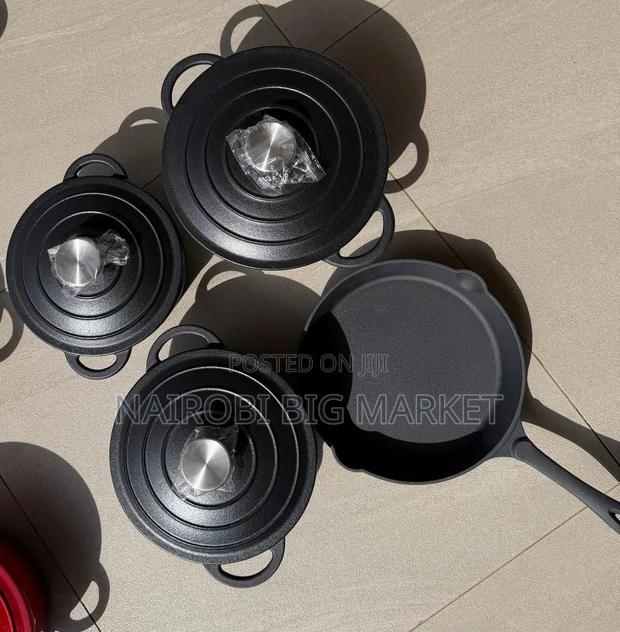 7pcs Enamelcast Iron Cookware